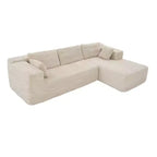 Divano componibile moderno Famapy – Comfort e stile per ambienti contemporanei. Divano letto in cotone compresso senza montaggio con chaise longue.