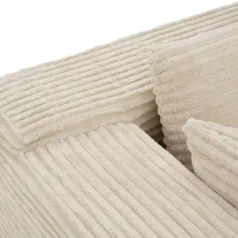 Divano componibile moderno Famapy – Comfort e stile per ambienti contemporanei. Divano letto in cotone compresso senza montaggio con chaise longue.