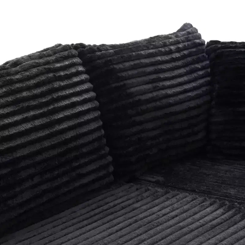 Divano componibile moderno Famapy – Comfort e stile per ambienti contemporanei. Divano letto in cotone compresso senza montaggio con chaise longue.