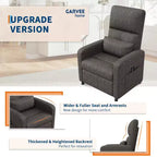 Poltrona reclinabile ergonomica con schienale alto imbottito, divano reclinabile con sedile imbottito, 2 tasche laterali, poltrona Home Theater per soggiorno