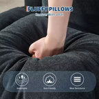 GustoWave 64,9'' Divano Letto Pigro Regolabile a 5 Posizioni, Letto Imbottito per Persone e Cani, Sedia a Sdraio Pieghevole da Terra