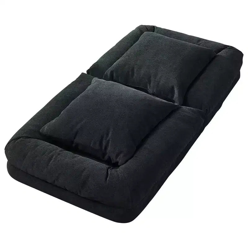 GustoWave 64,9'' Divano Letto Pigro Regolabile a 5 Posizioni, Letto Imbottito per Persone e Cani, Sedia a Sdraio Pieghevole da Terra