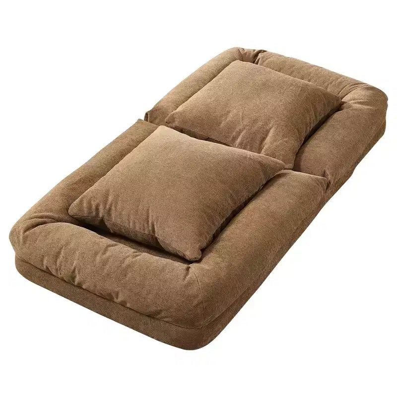 GustoWave 64,9'' Divano Letto Pigro Regolabile a 5 Posizioni, Letto Imbottito per Persone e Cani, Sedia a Sdraio Pieghevole da Terra