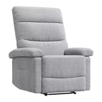 COZONY Poltrona reclinabile per adulti, reclinabile manuale in tessuto con tasca laterale, divano singolo ergonomico regolabile per piccoli soggiorni, camerette, camere da letto