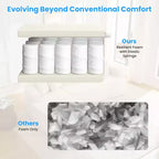Mjkone Divano componibile a L in ciniglia da 99" con chaise longue curva Divano moderno Cloud a 3 posti