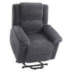 Poltrona Reclinabile con Sollevamento Elettrico, Calore e Massaggio, Recliner Elettrico con Sedile Imbottito e 2 Tasche Laterali, Poltrona Singola per Soggiorno