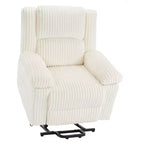 Poltrona Reclinabile con Sollevamento Elettrico, Calore e Massaggio, Recliner Elettrico con Sedile Imbottito e 2 Tasche Laterali, Poltrona Singola per Soggiorno