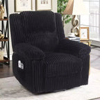 Power Lift Recliner Chair with Heat & Massage, Electric Lift Recliner with Padded Seat & 2 Side Pockets, Single Sofa Seat for Living Room