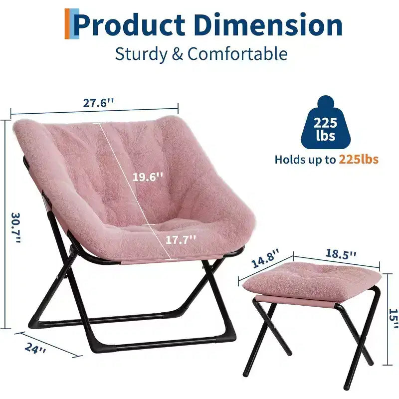 Poltrona "Lazy Sofa" con rivestimento in morbida pelliccia sintetica di coniglio, poltrona lounge ultra confortevole e accogliente per soggiorno, seduta rilassante da interni con morbido, per la casa