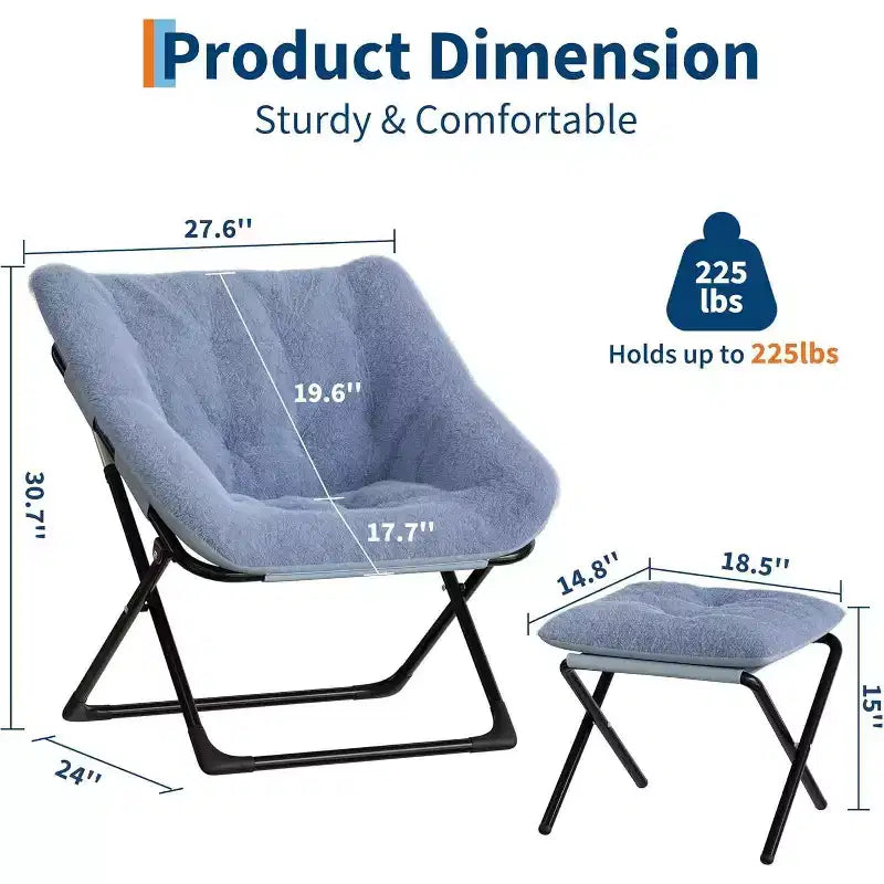 Poltrona "Lazy Sofa" con rivestimento in morbida pelliccia sintetica di coniglio, poltrona lounge ultra confortevole e accogliente per soggiorno, seduta rilassante da interni con morbido, per la casa