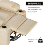 Poltrona reclinabile manuale COZONY per adulti, divano singolo in pelle PU con seduta extra-larga e supporto ergonomico per soggiorno, camera da letto, cameretta