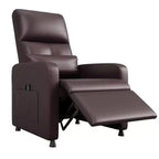 Poltrona Reclinabile Power Lift, Divano Singolo Imbottito in Pelle PU con Schienale Alto e 2 Tasche Laterali, Seduta Regolabile per Home Theater per Soggiorno
