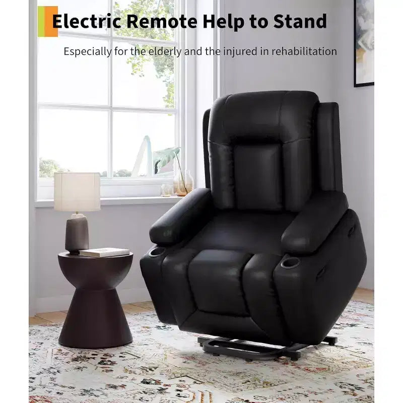 Poltrona reclinabile, sedili home theater con supporto lombare, divano reclinabile in similpelle PU, poltrona reclinabile per anziani per soggiorno, bordeaux