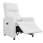 Recliner Chair, Adjustable Recliner Ergonomic Overstuffed Sofa, Tall Back, Padded Seat, 2 Side Pockets, Home Theater Seating for Living Room