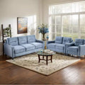 PexFix Modern Velvet Upholstered 3 Set Sectional Couches 3-Seater Sofa Loveseat and Single Chair with Solid Wood Frame for Living Room Apartment Gray