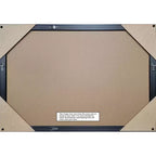 Specchio da parete per bagno con cornice nera non smussata, 18L x 24A pollici