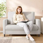 51.9 Sofa Accent Chair, Chenille Loveseat Reading Couch for Bedroom, Tool-Free Setup Living Room Accent Couch, Comfy Arm Chair for Living Room