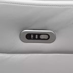 Poltrona reclinabile elettrica MAYEERTY, con ricarica USB, schienale regolabile per soggiorno, grigio chiaro