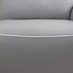 Poltrona reclinabile elettrica MAYEERTY, con ricarica USB, schienale regolabile per soggiorno, grigio chiaro
