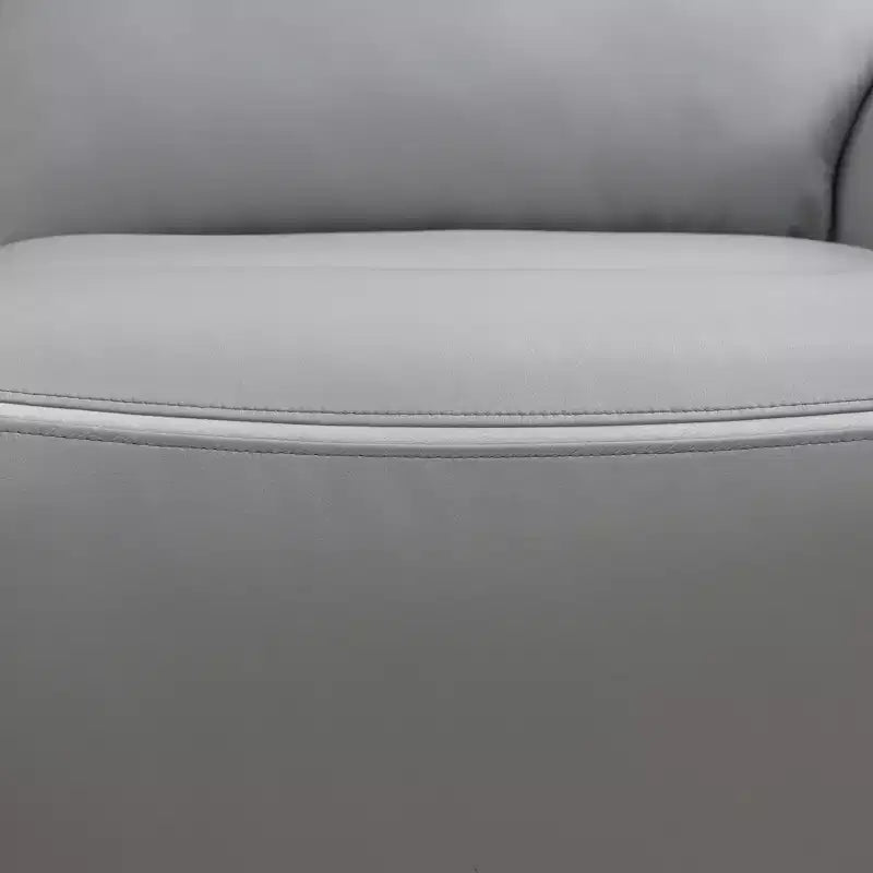Poltrona reclinabile elettrica MAYEERTY, con ricarica USB, schienale regolabile per soggiorno, grigio chiaro