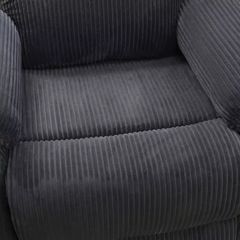 MAYEERTY Poltrona Reclinabile Elettrica, Poltrona Reclinabile Manuale in Tessuto con Schienale Regolabile per Soggiorno, Grigio Scuro