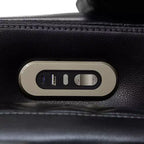 Poltrona reclinabile elettrica MAYEERTY, in pelle traspirante, con ricarica USB, schienale regolabile per soggiorno, nera
