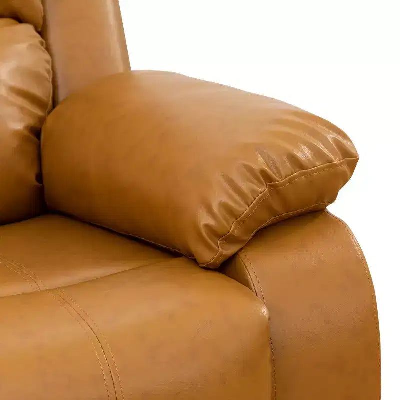 MAYEERTY Poltrona reclinabile, sedia reclinabile in tessuto traspirante resistente all'usura con schienale regolabile per soggiorno, zenzero