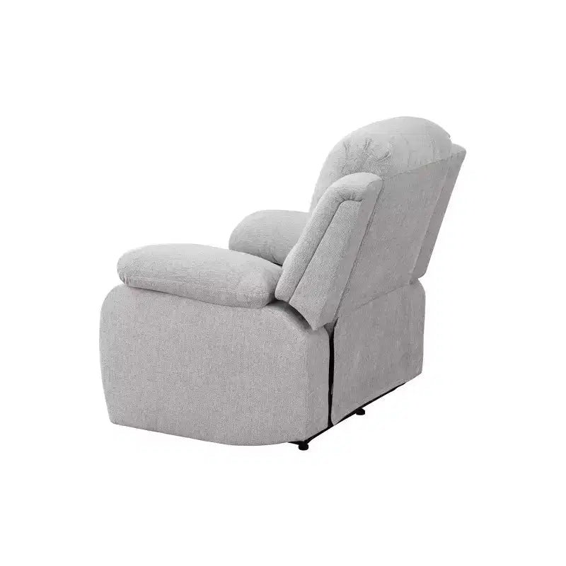 Poltrona reclinabile MAYEERTY, Poltrona reclinabile in tessuto traspirante resistente all'usura con schienale regolabile per soggiorno, grigio