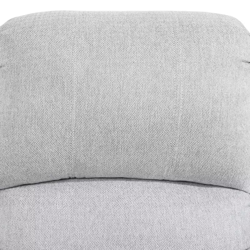 Poltrona reclinabile MAYEERTY, Poltrona reclinabile in tessuto traspirante resistente all'usura con schienale regolabile per soggiorno, grigio