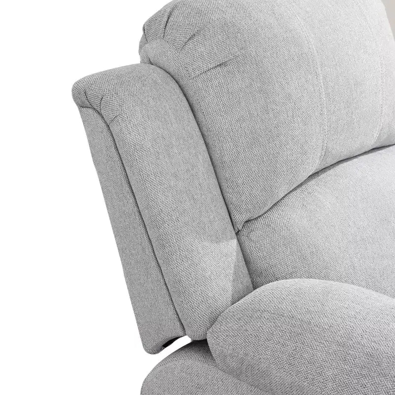 Poltrona reclinabile MAYEERTY, Poltrona reclinabile in tessuto traspirante resistente all'usura con schienale regolabile per soggiorno, grigio