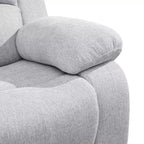 Poltrona reclinabile MAYEERTY, Poltrona reclinabile in tessuto traspirante resistente all'usura con schienale regolabile per soggiorno, grigio
