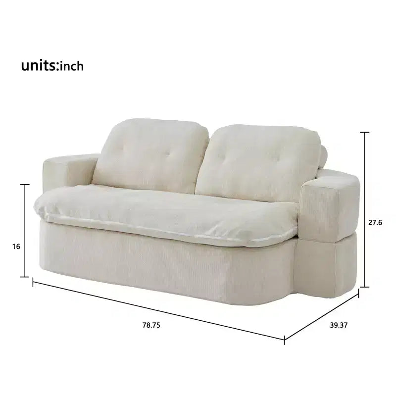 Divano letto futon convertibile moderno Okak in ciniglia per soggiorno e camera da letto, sedia relax reclinabile con comodo schienale e cuscini