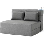Divano Letto Pieghevole 4 in 1 e Poltrona Letto, Divanetto Trasformabile da 193 cm con Cuscino, Chaise Longue da Pavimento Trapuntata per Soggiorno, Camera da Letto