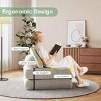 Divano Letto Pieghevole, Divano Letto Futon, Divano Pieghevole da Terra per Soggiorno, Poltrona Letto Convertibile con Cuscino, Materasso Pieghevole e Supporto per la Schiena