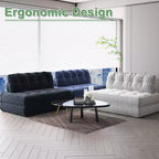 Divano Letto Pieghevole, Divano Letto Futon, Divano Pieghevole da Terra per Soggiorno, Poltrona Letto Convertibile con Cuscino, Materasso Pieghevole e Supporto per la Schiena