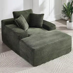 Divano letto futon Okak Modern Oversized in velluto con morbidi cuscini, comodo divano lounge per soggiorno, appartamento