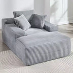 Divano letto futon Okak Modern Oversized in velluto con morbidi cuscini, comodo divano lounge per soggiorno, appartamento