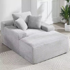 Divano letto futon Okak Modern Oversized in velluto con morbidi cuscini, comodo divano lounge per soggiorno, appartamento