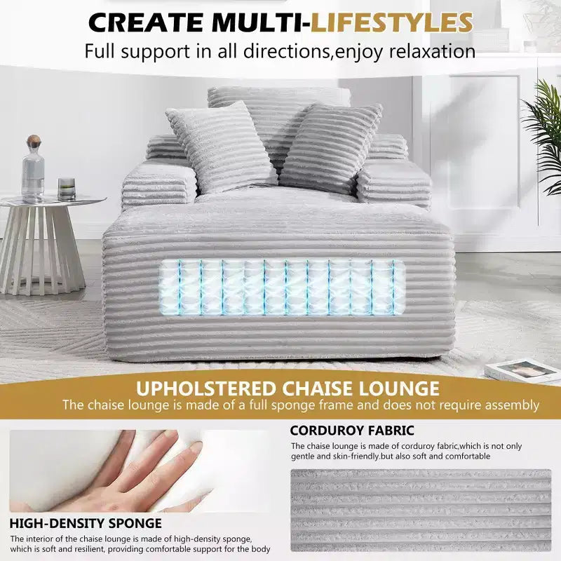 Divano letto futon Okak Modern Oversized in velluto con morbidi cuscini, comodo divano lounge per soggiorno, appartamento