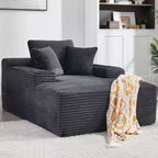Divano letto futon Okak Modern Oversized in velluto con morbidi cuscini, comodo divano lounge per soggiorno, appartamento