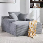 Divano letto futon Okak Modern Oversized in velluto con morbidi cuscini, comodo divano lounge per soggiorno, appartamento
