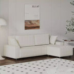 96 L-Shaped Sectional Sofa with Chaise, Modern Corduroy 3-Seater Couch, Modular Sectional Couches Sofa, Wide Arms, for Living Room, Apartment