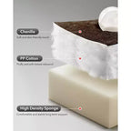 Poltrona Reclinabile Basculante, Girevole a 360°, Reclinabile Singola Lazy Boy, Recliner Manuale Extra Largo, Rivestimento in ciniglia Sovraccarico Morbido