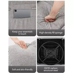 Poltrona Reclinabile Basculante, Girevole a 360°, Reclinabile Singola Lazy Boy, Recliner Manuale Extra Largo, Rivestimento in ciniglia Sovraccarico Morbido