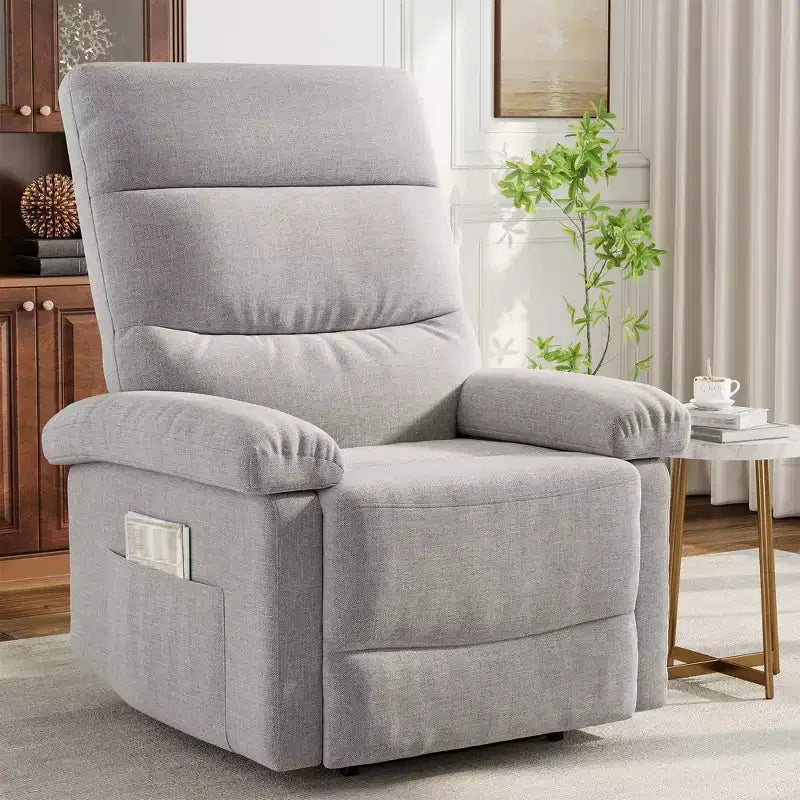 Poltrona reclinabile manuale per adulti, sedia reclinabile regolabile con supporto per la schiena, ergonomica, per soggiorno