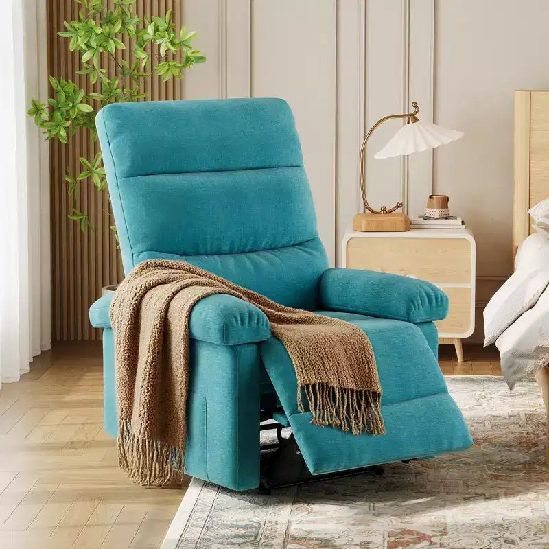Poltrona reclinabile manuale per adulti, sedia reclinabile regolabile con supporto per la schiena, ergonomica, per soggiorno