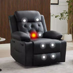 Poltrone Reclinabili Elettriche per Adulti, Recliner con Poggiatesta Elettrico e Porte di Ricarica, Poltrona Divano Reclinabile Elettrica per Soggiorno