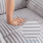 Divano reclinabile manuale, Poltrona reclinabile in velluto a coste, Reclinabile regolabile, Braccioli con cuscini, Imbottitura spessa, Capacità 180 kg, per camera da letto, home theater