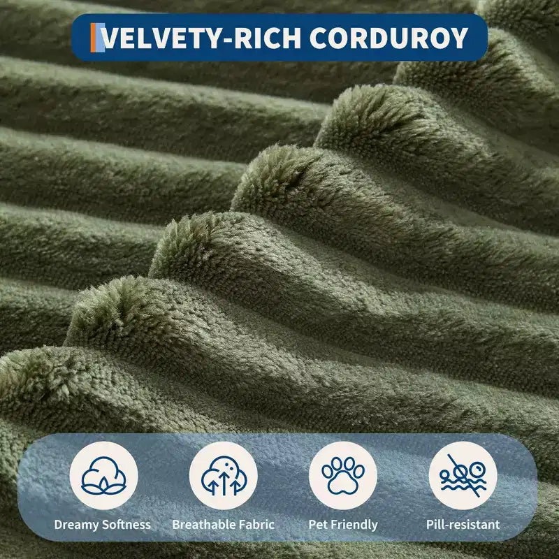 Poltrona Sdraio Oversize da Interno 61", Divano Senza Struttura Rivestito in Velluto a Coste, Comodo Divano Cloud Senza Struttura per 2 Persone, 4 Cuscini e Braccioli