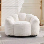 Okak Modern Relax Poltrona a Sacco Oversize in Peluche "Nuvola" con Braccioli, Divano Singolo con Seduta Profonda per Soggiorno, Appartamento, Camera degli Ospiti